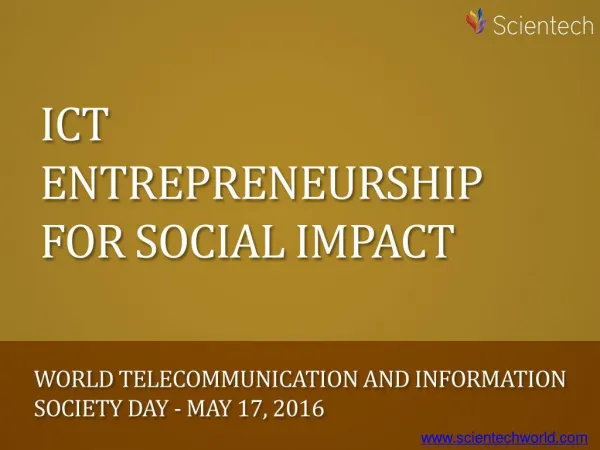 ICT Entrepreneurship for Social Impact
