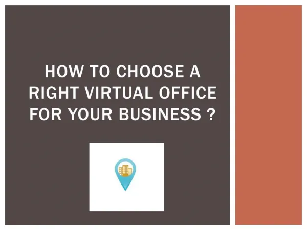 How to choose A right virtual office for your business ?