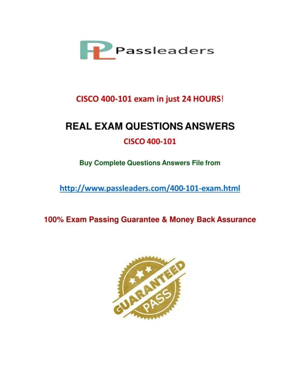 Passleader 400-101 Study Guide