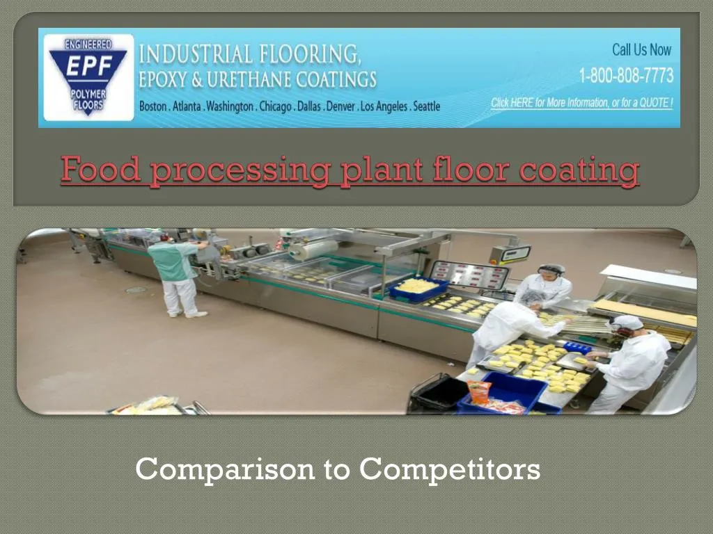 food processing plant floor coating