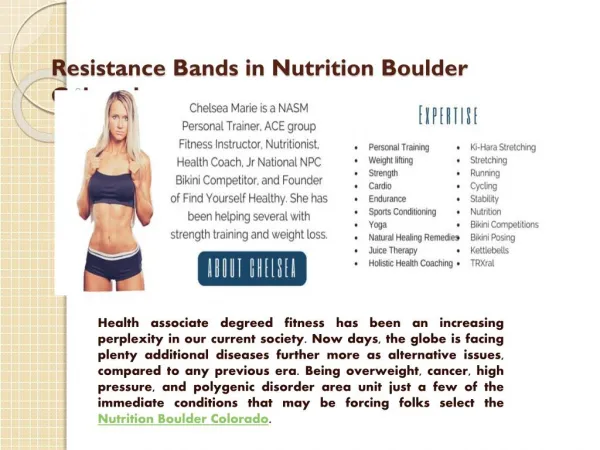 Resistance bands Nutrition in Boulder Colorado