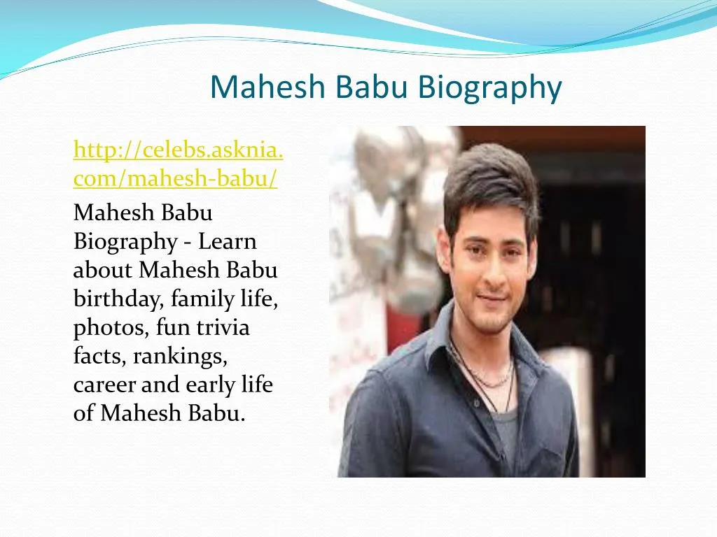 mahesh babu biography