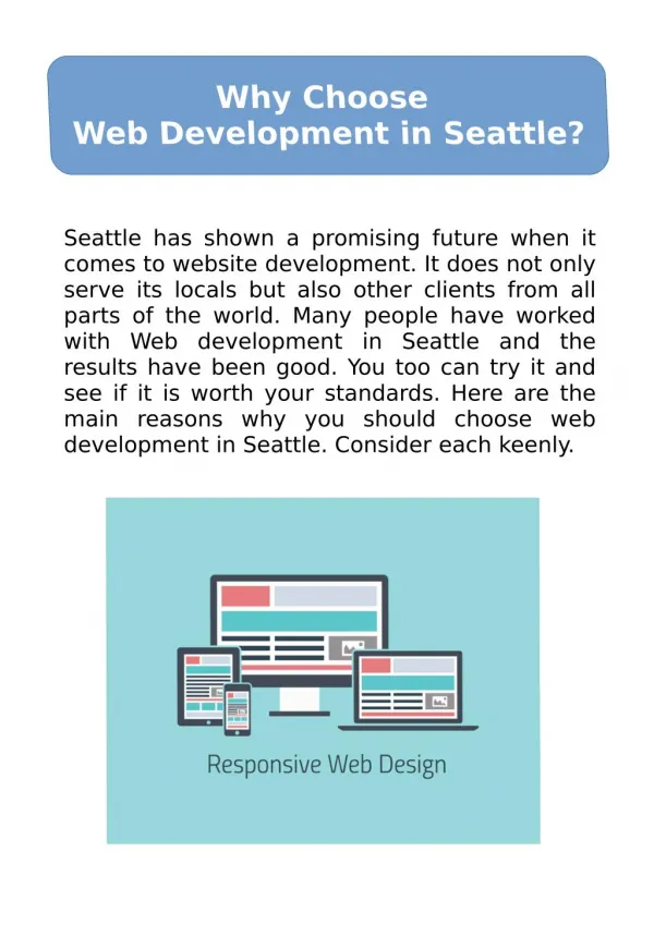Why Choose Web Development in Seattle?