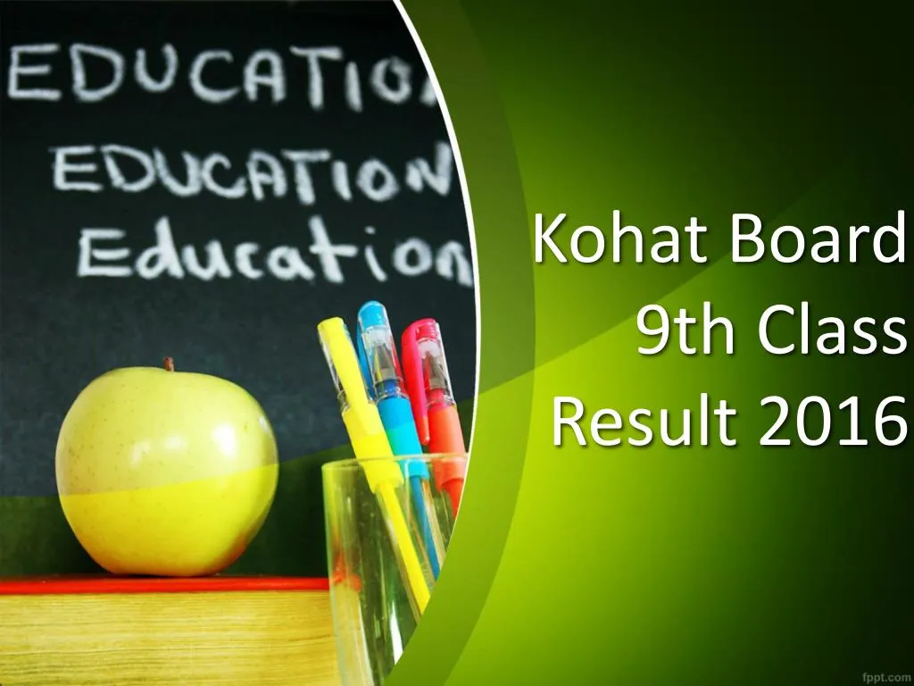 kohat board 9th class result 2016