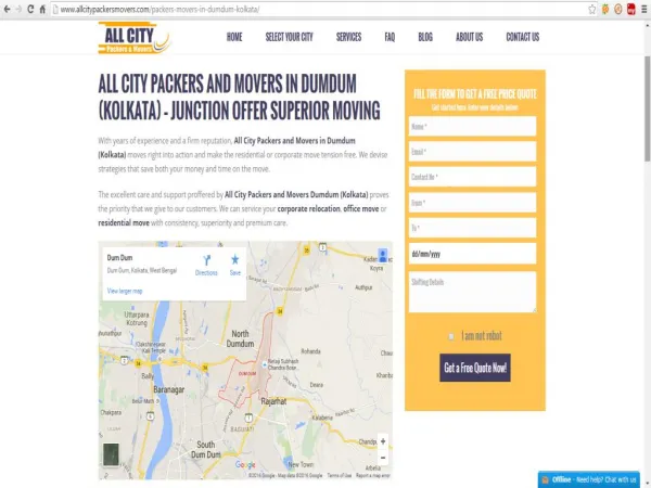 Packers & Movers in Dumdum (Kolkata)-All City Packers & Movers®