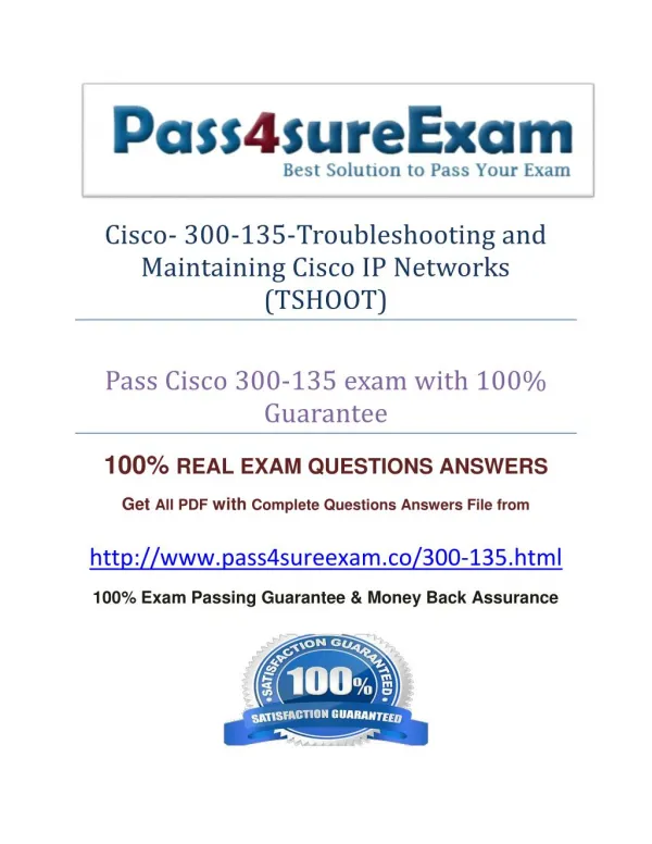 Pass4sure 300-135 Exam Question