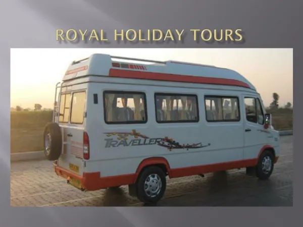 Tempo Traveller on Rent from 9 Seater to 15 Seater
