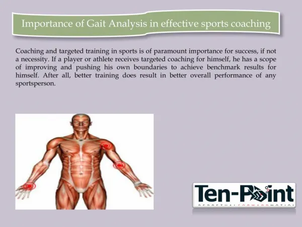 Importance of Gait Analysis in effective sports coaching