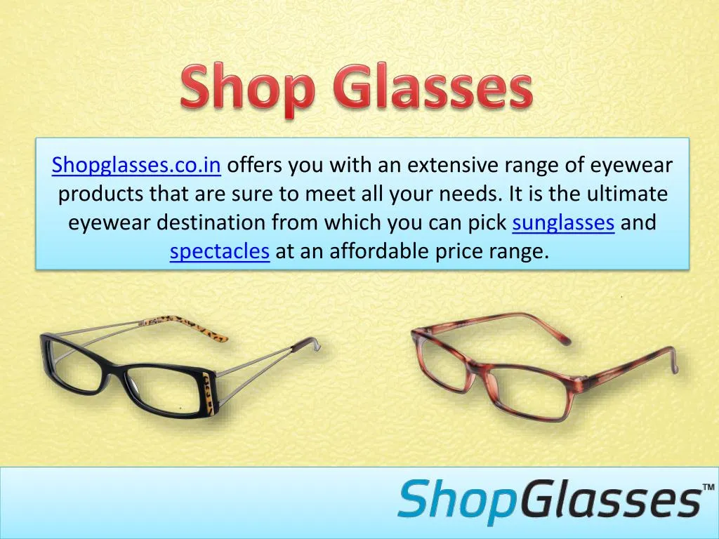 shop glasses
