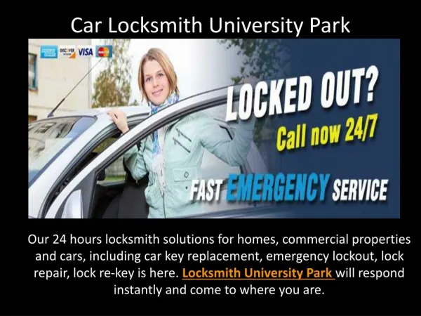 Car Locksmith University Park