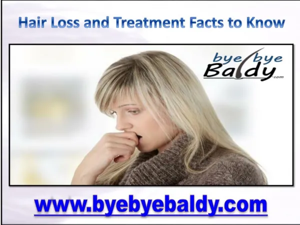 Hair Loss and Treatment Facts to Know