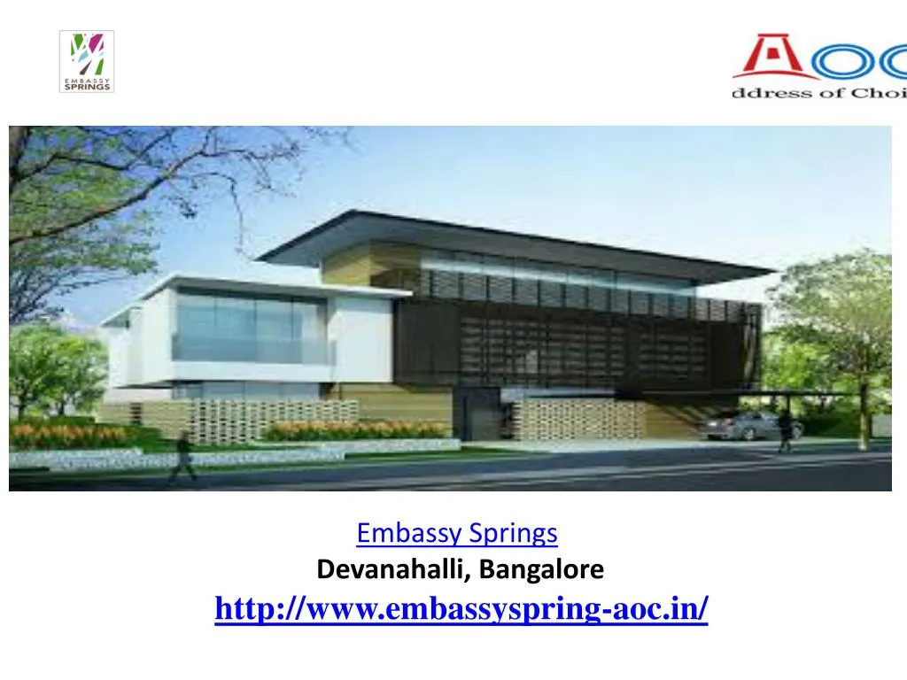 embassy springs devanahalli bangalore http www embassyspring aoc in