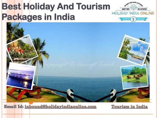 Best Holiday And Tourism Packages in India
