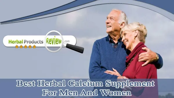 Best Herbal Calcium Supplement For Men And Women