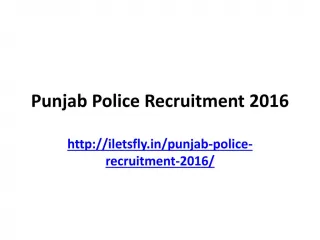 Punjab punjab recruitment 2016 Notice - slide 1