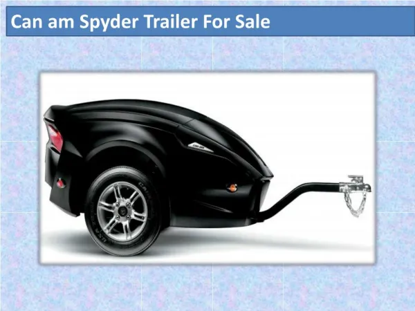 can am spyder trailer for sale