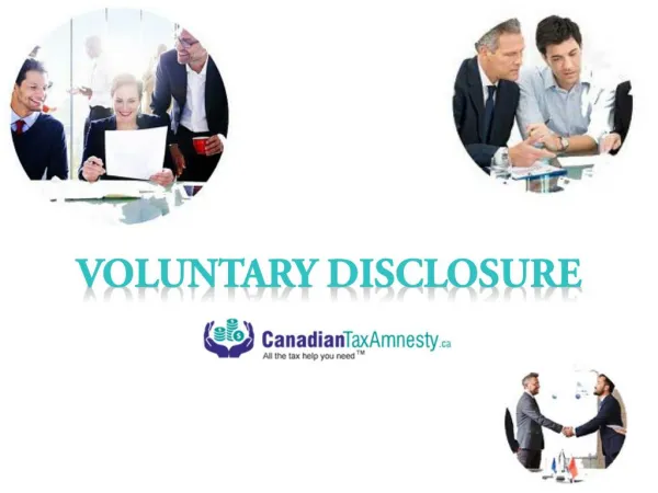 Learn about Voluntary Disclosure