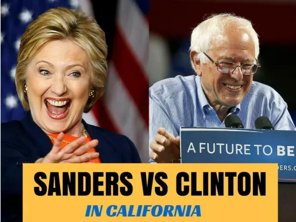 Sanders vs Clinton in California