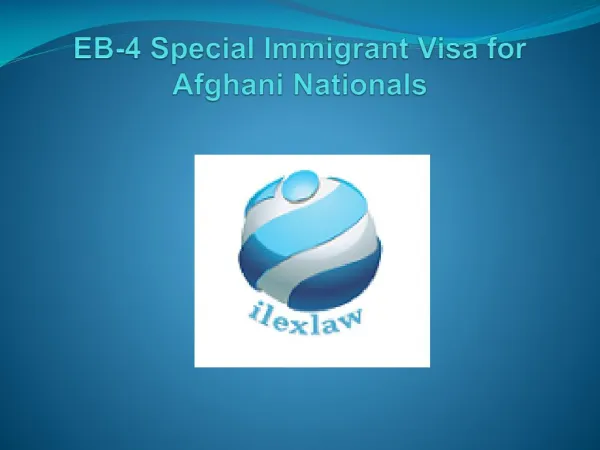 EB-4 Special Immigrant Visa for Afghani Nationals
