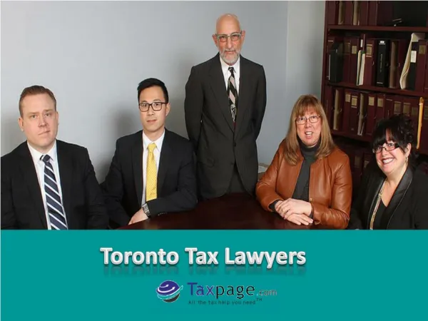 Meet the Professional Toronto Tax Lawyers