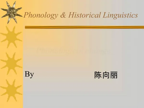Phonology Historical Linguistics