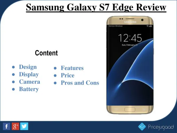 Samsung Galaxy S7 edge- Full Specifications, Features and Price