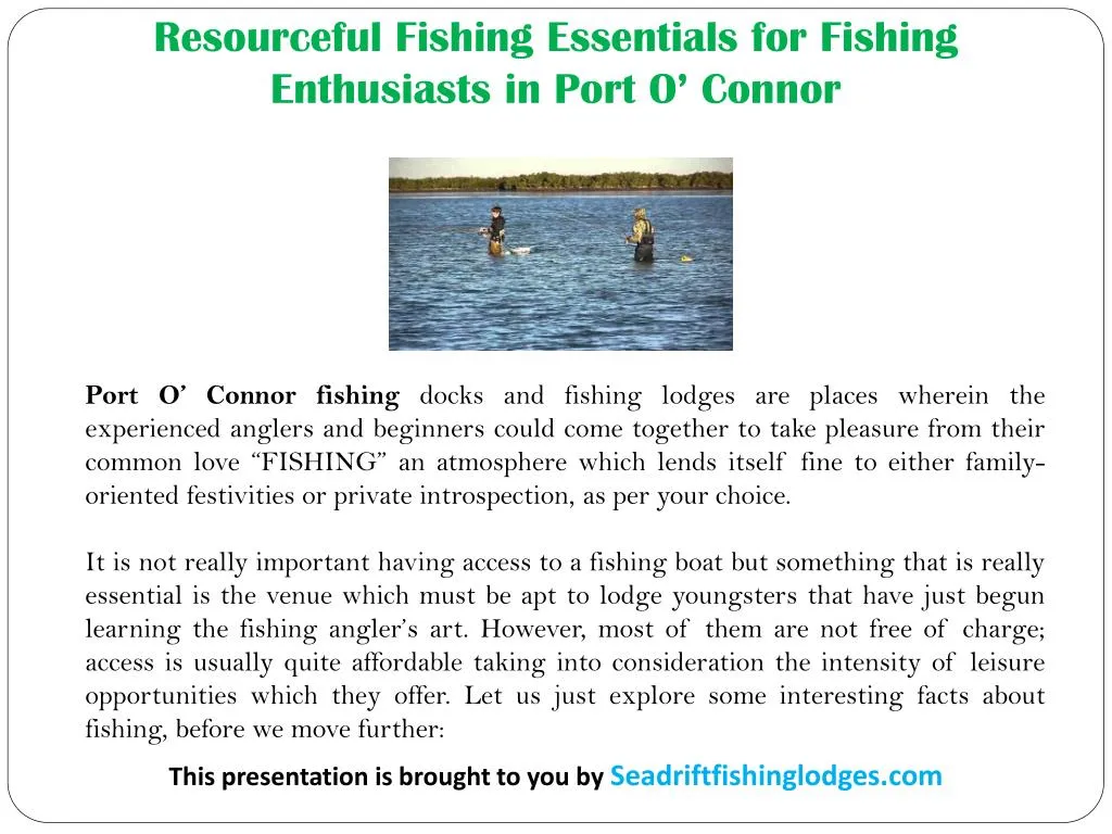 resourceful fishing essentials for fishing enthusiasts in port o connor