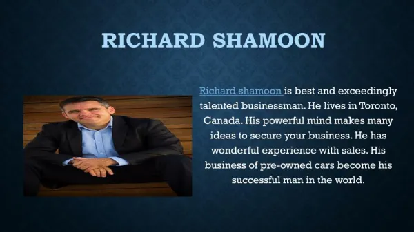 richard shamoon