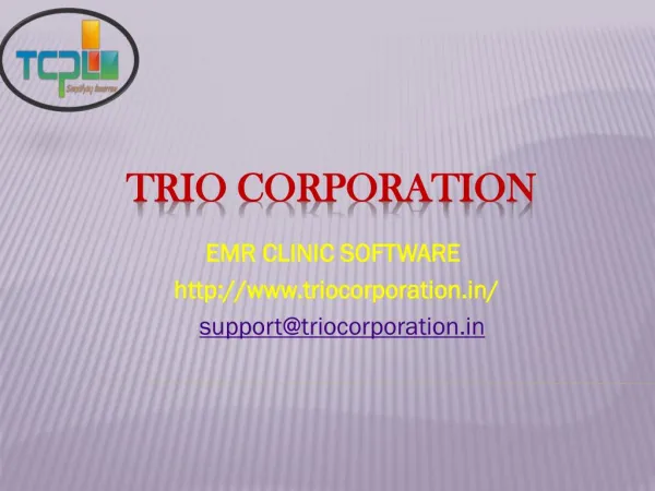 EMR Clinic Software: TRIO Corporation