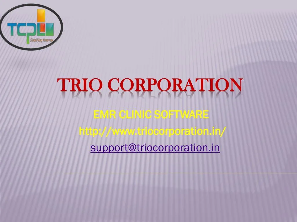 emr clinic software http www triocorporation in support@triocorporation in