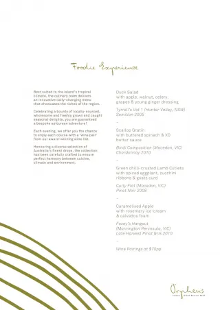 Foodie Experience at Orpheus Island - slide 1