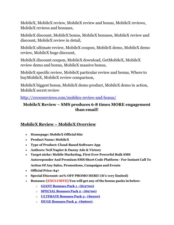 MobileX Review & MobileX $16,700 bonuses