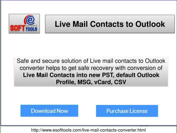 Windows Live Mail Contacts Converter Tool