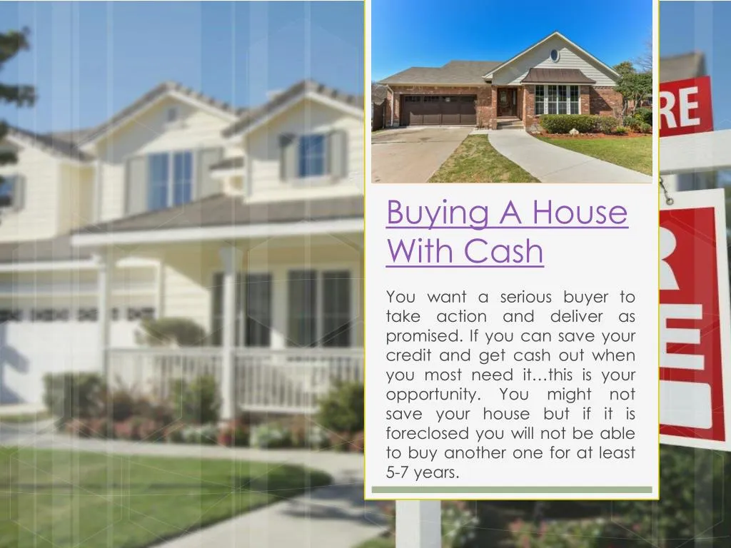 buying a house with cash