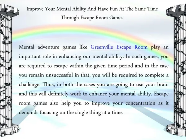 Amazing Greenville Escape Room Game