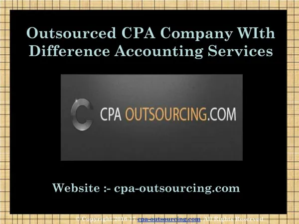 Accounting Outsourcing Services - Outsource CPA Services