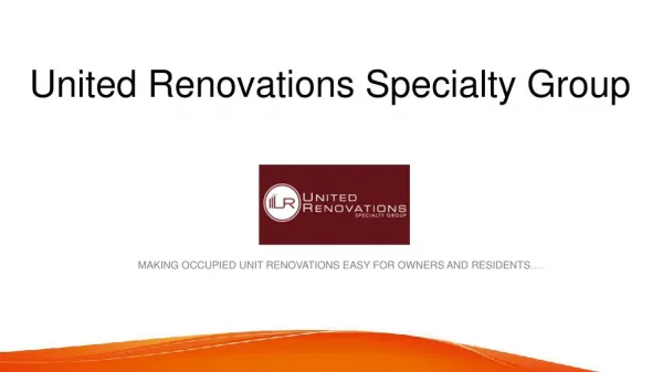 Multifamily Renovation Contractor