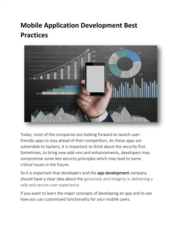 Mobile Application Development Best Practices