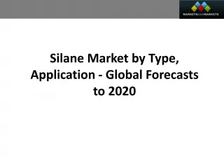 Silanes Market worth 1.70 Billion USD by 2020 - slide 1