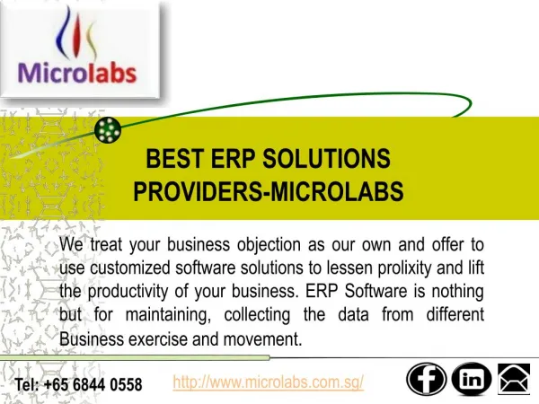 Best ERP Software Providers In Singapore
