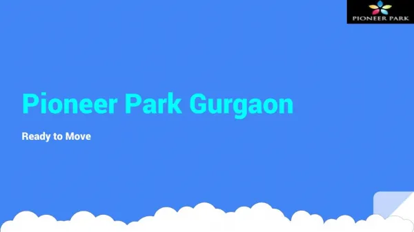 Buy Pioneer Park Gurgaon Apartments In Resale