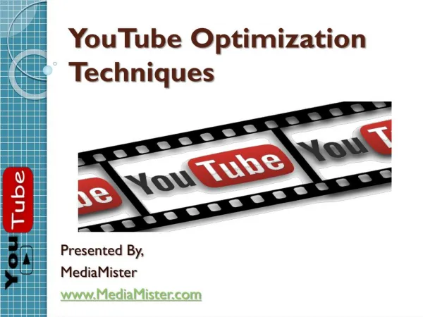 YouTube Optimization Techniques