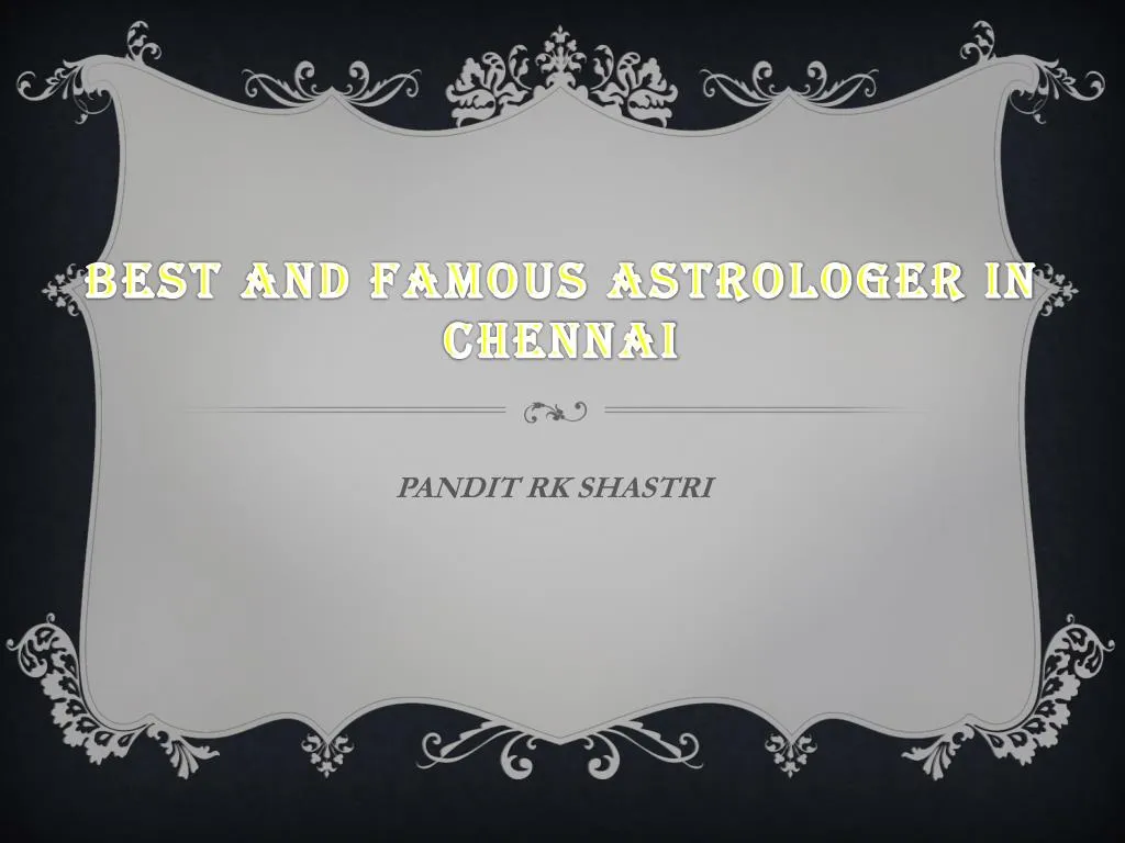 best and famous astrologer in chennai