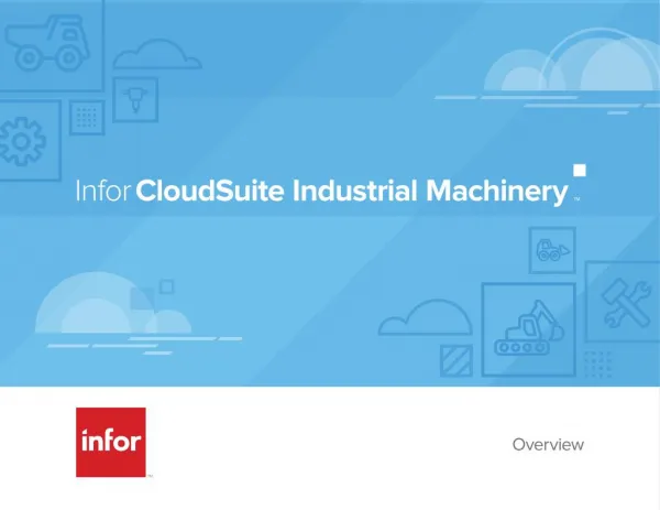 InforCloudSuite Industrial Machinery