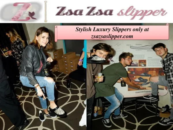 Stylish Luxury Slippers only at zsazsaslipper.com