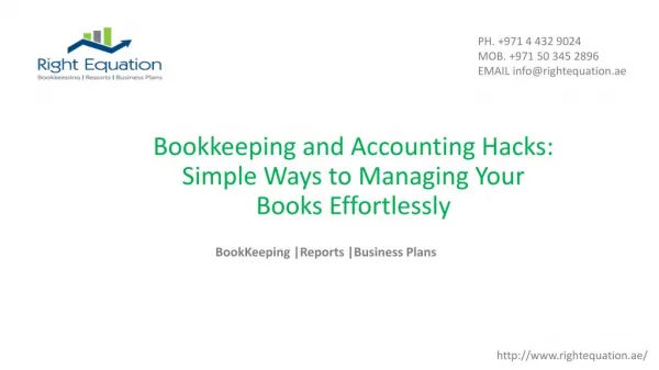 Bookkeeping and Accounting Hacks: Simple Ways to Managing Your Books Effortlessly