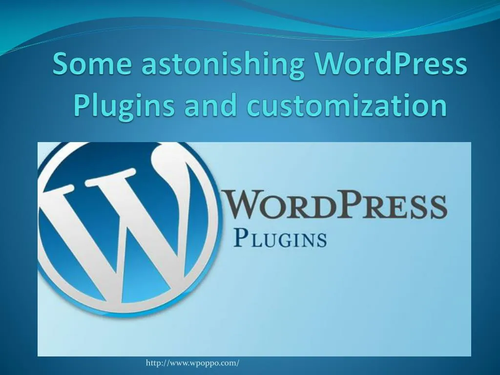 some astonishing wordpress plugins and customization