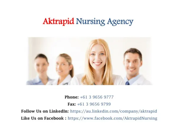 Reliable Aged Care Nursing Agency in Melbourne