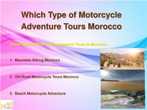 Enjoy A Thrilling Experience With Motorcycle Adventure Tours