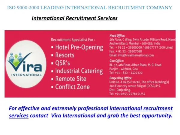 International Recruitment Services